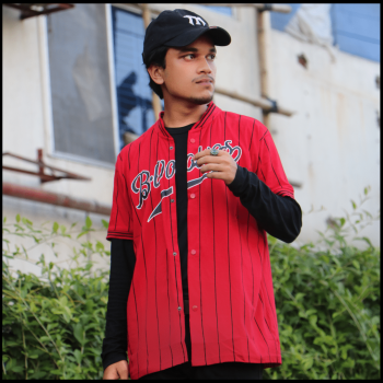 Red Baseball - Premium Cotton - AAZ Bangladesh