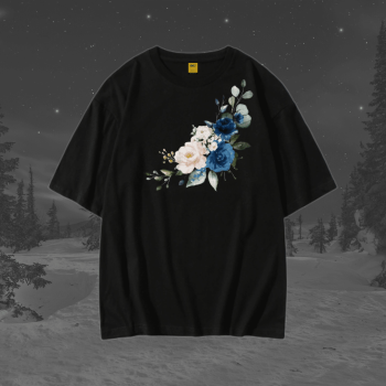 Flower 02 T-Shirt - Premium Cotton - AAZ Bangladesh