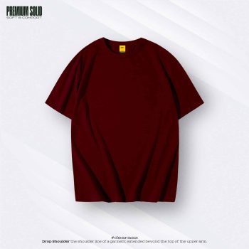Maroon T-Shirt - Premium Cotton - AAZ Bangladesh