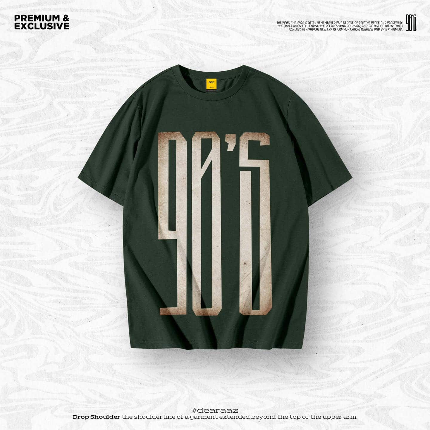 90's 03 T-Shirt - Premium Cotton - AAZ Bangladesh