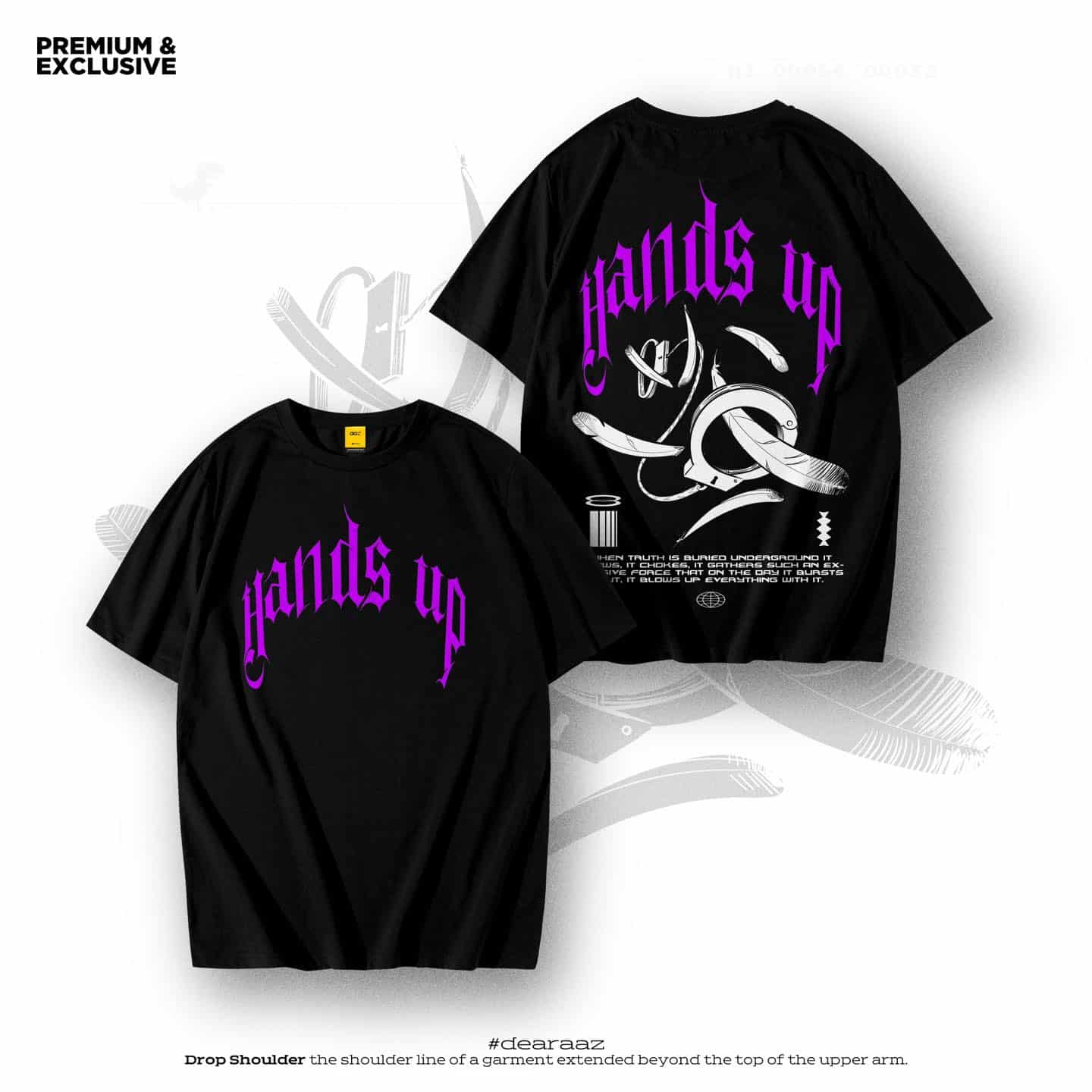 Hands Up T-Shirt - Premium Cotton - AAZ Bangladesh