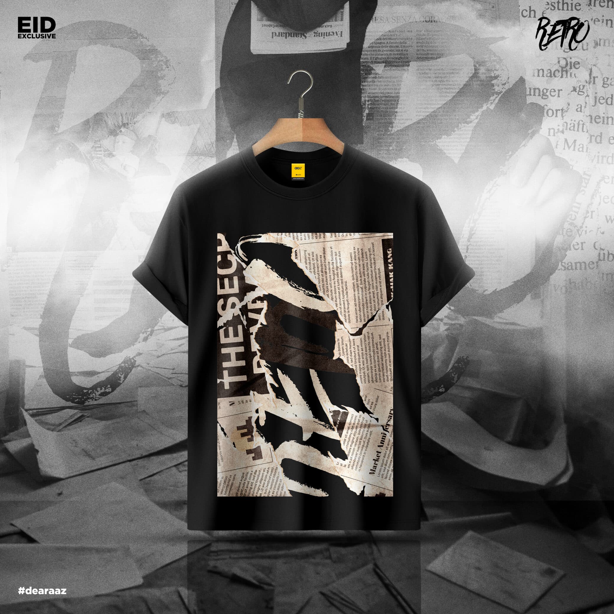 Retro News Shirt - Premium Cotton - AAZ Bangladesh