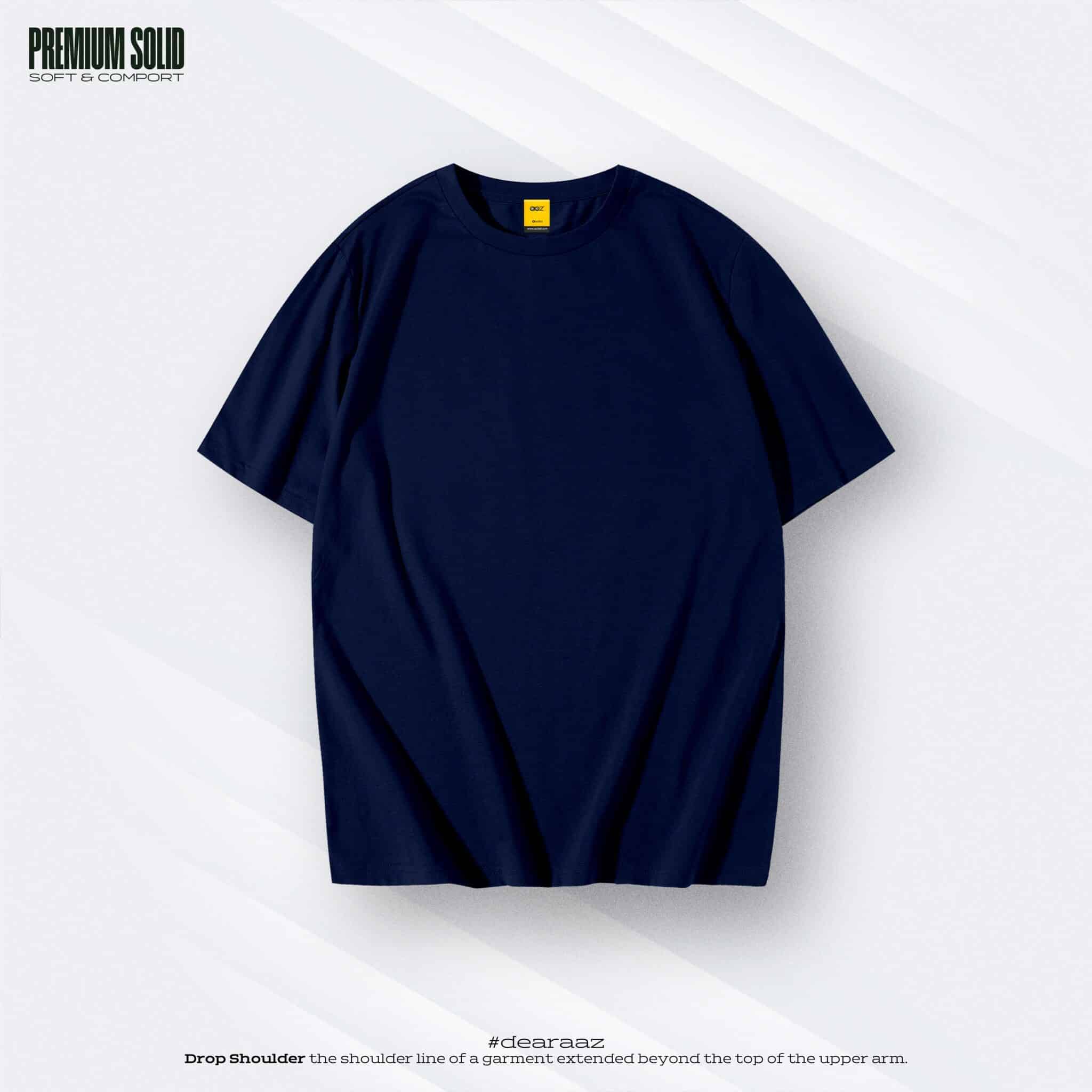 Navy Blue T-Shirt - Premium Cotton - AAZ Bangladesh