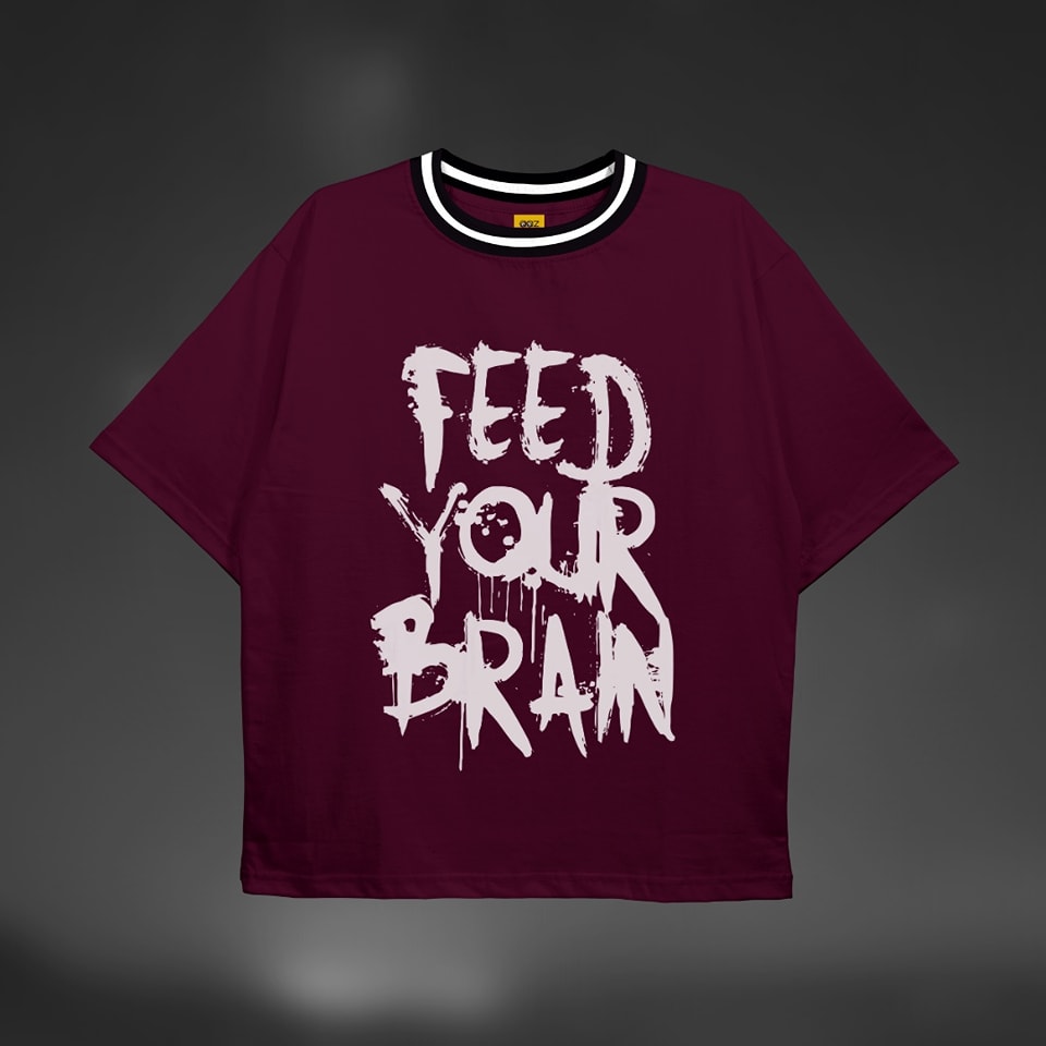 Feed Your Brain Drop - Premium Cotton - AAZ Bangladesh