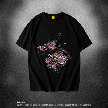 Flower 03 T-Shirt - Premium Cotton - AAZ Bangladesh