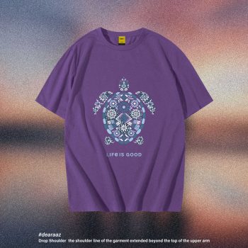 Drop Shoulder T-Shirt - Turtle - Premium Quality - AAZ Bangladesh