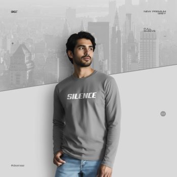 Full Sleeve T-Shirt – Silence - Premium Quality - AAZ Bangladesh