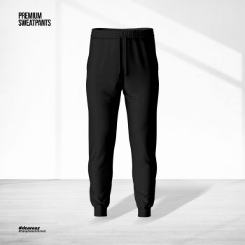 Premium Cotton SweatPant: Black - Premium Quality - AAZ Bangladesh