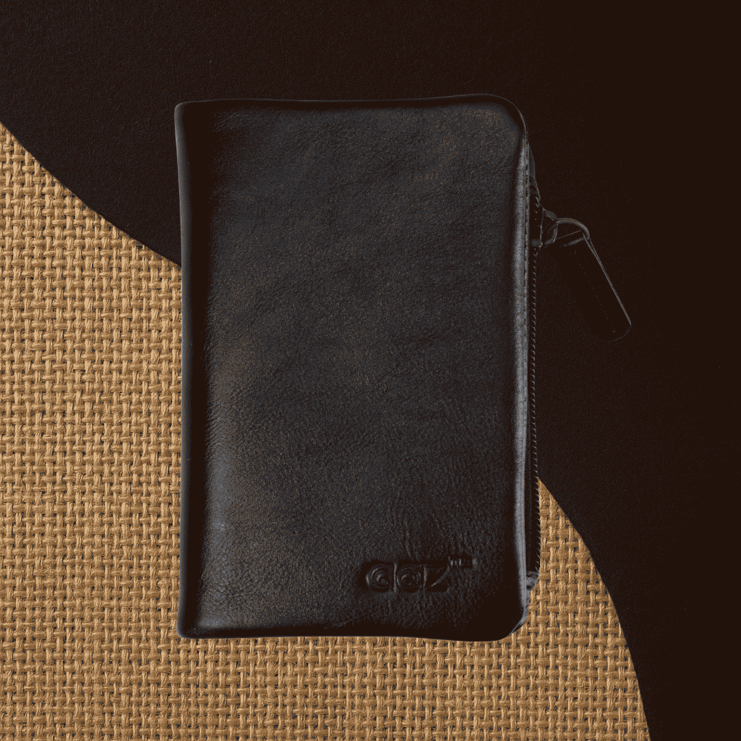 Velante Semi Long Black Wallet - Premium Quality - AAZ Bangladesh