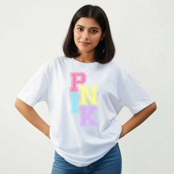 Pink T-Shirt - Premium Cotton - AAZ Bangladesh