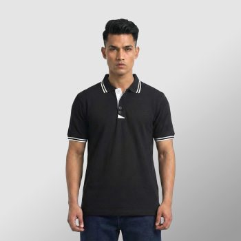 Premium Grayish Black Double Lacoste Polo - Premium Quality - AAZ Bangladesh
