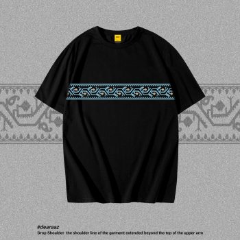 Jamdani Pattern Art 04 T-Shirt - Premium Cotton - AAZ Bangladesh