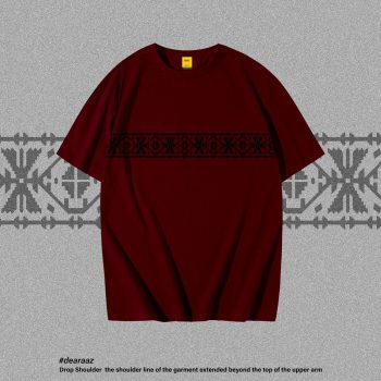 Jamdani Pattern Art 03 T-Shirt - Premium Cotton - AAZ Bangladesh