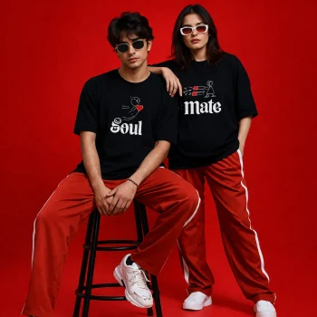 Couple T-Shirt 09 - Premium Quality - AAZ Bangladesh