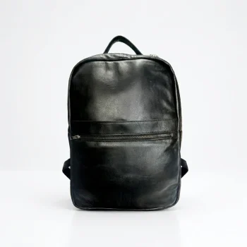 Velante Premium Leather Backpack: Black - Premium Quality - AAZ Bangladesh