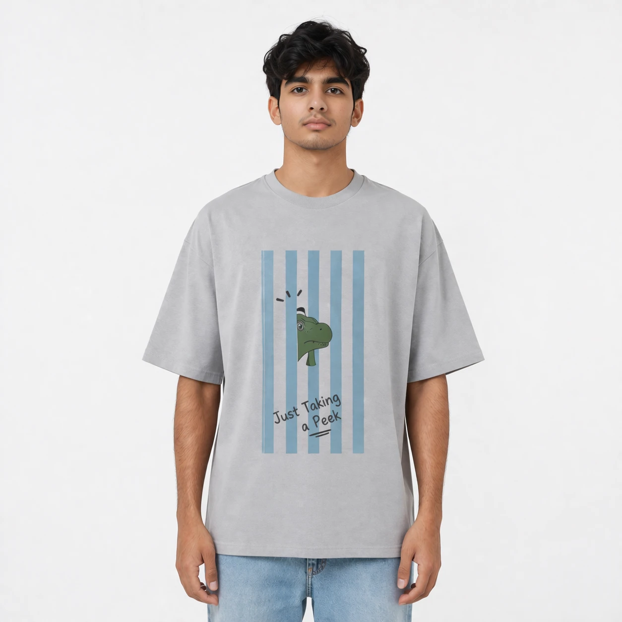 Just Peeking T-Shirt - Premium Cotton - AAZ Bangladesh
