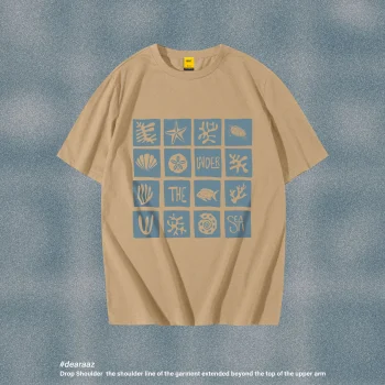 Drop Shoulder T-Shirt (Under the Sea)
