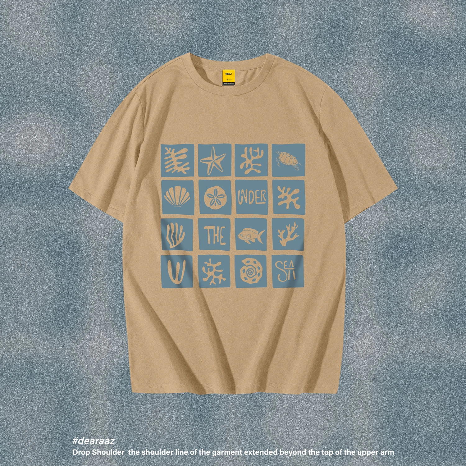 Drop Shoulder T-Shirt (Under the Sea)